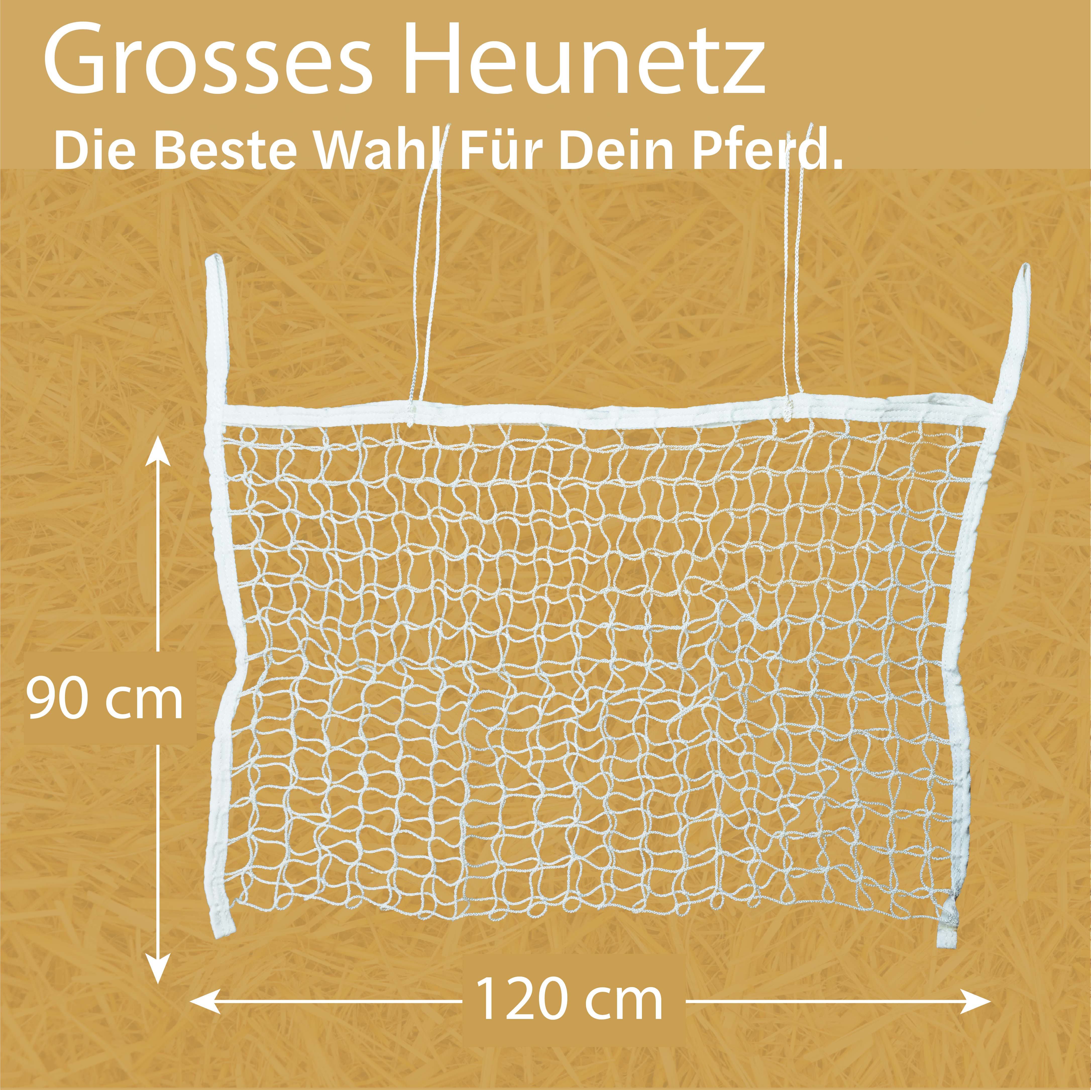 Heunetz eckig in weiß 3x3cm, 120cmx90cm, 9kg Füllgewicht